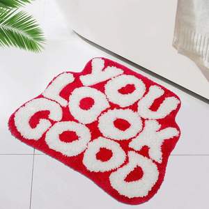 国境を越えた模造カシミヤフロアマット、機械製、持続可能、お手入れ簡単、吸水性、リビングルーム用ラグ、滑り止め付き - Product Image 6