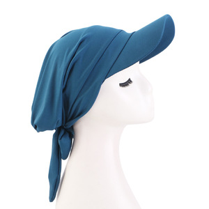 <span class=keywords><strong>Casquette</strong></span> Hijab Sportive Musulmane avec Visière Pare-Soleil Séchage Rapide Protection Anti-UV Turban Foulard de Baseball Modeste pour Femme - Product Image 5