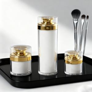 Flacon vide en plastique à visser sans air pour fond de teint, sérum, maquillage, emballage cosmétique, crème émulsion, écologique - Product Image 2