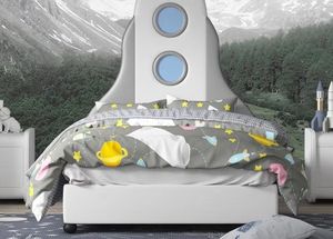 Rocket Ship Kids Daybed Full Wood Almacenamiento creativo moderno para niños Diseño de dibujos animados para jóvenes con tema de aventura - Product Image 5