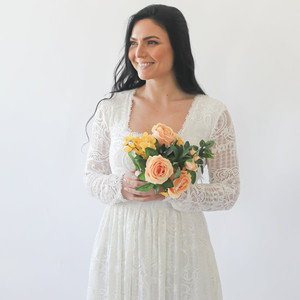 Abito Boho con scollo quadrato e tasche # 1263 - Product Image 3