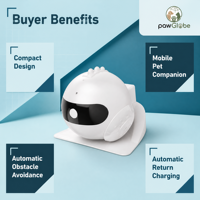Caméra robotique IA pour animaux de compagnie pour la surveillance des chats et des chiens à domicile, vente en gros, importateurs, distributeurs et fournitures intelligentes pour animaux de compagnie PawGlobe