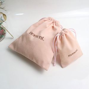 Custom Logo Velvet Dust <b>Bag</b> for Jewelry for Rings Necklaces Earrings and Bracelets Recyclable <b>Makeup</b> Cosmetic Support - Product Image 2