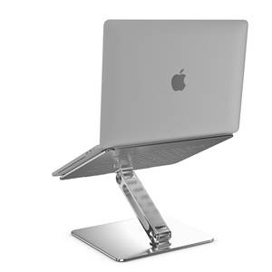 <span class=keywords><strong>Support</strong></span> de refroidissement pour ordinateur <span class=keywords><strong>portable</strong></span> pliable en alliage d'aluminium argenté ergonomique, réglable en plusieurs angles/tailles, pour ordinateurs portables de 11 à <span class=keywords><strong>17</strong></span> <span class=keywords><strong>pouces</strong></span>, ventilation thermique - Product Image 5