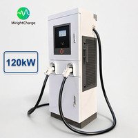 Chargeur DC ultra-rapide 120 kW CCS2 CHAdeMO GBT, haute efficacité, large plage de tension, refroidissement par air, recharge sur site, nouveau WrightCharge