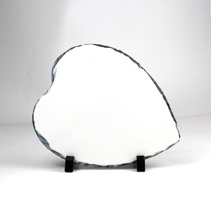 Plaque en ardoise de calcaire en forme de cœur avec transfert thermique <span class=keywords><strong>pour</strong></span> la décoration de la maison et cadeau personnalisé - Product Image 5