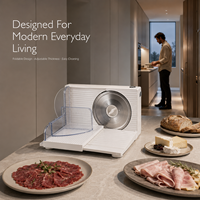 Fabricant de trancheuses à viande électriques haut de gamme 150W pour la découpe alimentaire à domicile et en cuisine, avec support de personnalisation OEM ODM