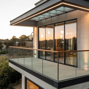 Thiết kế hiện đại Glass lan can cho Home ban công & biệt thự Frameless u-kênh Glass hộ Lan Tôn sóng cho cầu thang & cầu thang lan can - Product Image 3