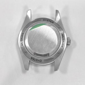 Uhrengehäuse-Zubehör 40mm Kompatibel mit 3130 Uhrwerk Lightning <span class=keywords><strong>116400</strong></span> Uhr Silbernes Gehäuse Uhrenarmbandgröße 20mm - Product Image 4