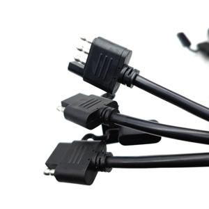 SAE 커넥터 4 Way트레일러 플러그 와이어 하네스 Y 분기 전원 케이블 트럭 LED 백도어 카메라 용 - Product Image 2