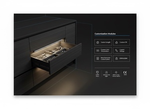 Éclairage LED personnalisé pour tiroirs 12V avec abat-jour en plastique et télécommande directionnelle pour îlots de cuisine, armoires, tiroirs et présentoirs de vente au détail YB4003-26 - Product Image 6