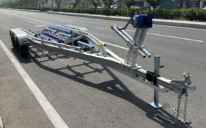 Schwerlast-Dreifachachsen-Bootsanhänger <span class=keywords><strong>30</strong></span> Fuß Aluminium-Bootsanhänger für Yachttransport - Product Image 2