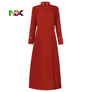 Disfraces <span class=keywords><strong>de</strong></span> Sacerdote Medieval Unisex con Cuello Alto y Botones, <span class=keywords><strong>de</strong></span> Poliéster, para Halloween - Product Image 2