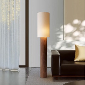 Lámpara de Pie de Madera Maciza de 30 cm de Diámetro y 160 cm de Altura, LED con Color Ajustable, Bajo CRI 60, Iluminación Decorativa para Sala de Estar, Dormitorio y Hogar - Product Image 5