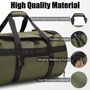 Borse da Viaggio <span class=keywords><strong>40L</strong></span> Grandi Borse Sportive Impermeabili Zaino con Scomparto per Scarpe per Uomo - Product Image 2