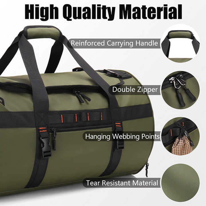 Traveling Duffel Bags 40L Large Gym Duffel Bags Waterproof Duffle Bag ...