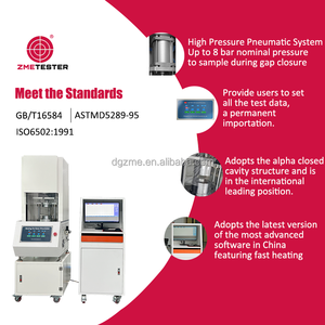 Reómetro de troquel móvil MDR para ordenador <span class=keywords><strong>ISO</strong></span> <span class=keywords><strong>6502</strong></span>, reómetro de troquel plano de goma, equipo de reómetro sin rotor - Product Image 4