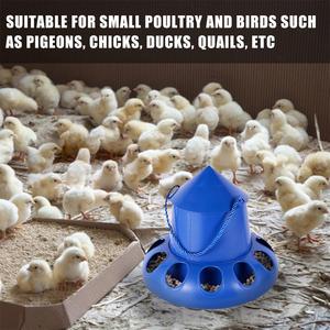 Mangeoire automatique pour pigeons et poulets, seau distributeur de nourriture pour oiseaux, bol à 11 trous pour poulets, pigeons, cailles, poules et perruches - Product Image 5