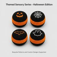 Jouets au crochet Amigurumi, ensemble de footbags au crochet personnalisés, sac de ballon Hacky Sack pour équipes scolaires, vente en gros, cadeau promotionnel