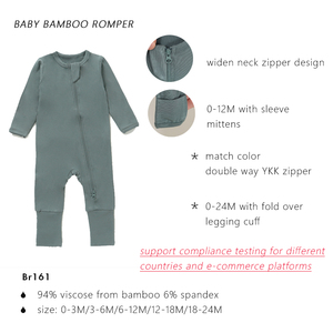 Tutine in morbido bambù per neonati tutine per neonati pigiami in bambù <span class=keywords><strong>vestiti</strong></span> per bambini - Product Image 4