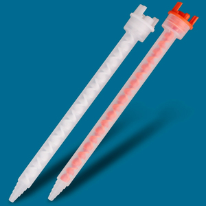 Mezclador estático de plástico desechable 10:1 y 1:1 Base de sellado de chips en espiral Dos adhesivos Dispensador de pegamento epoxi boquilla mezcladora - Product Image 5