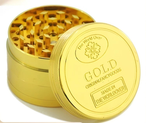 Hot Seller Zinc Alloy <b>Herb</b> <b>Grinder</b> Gold Four-Layer <b>Grinder</b> Manual Metal Tobacco <b>Grinder</b> - Product Image 4