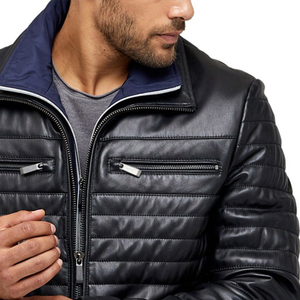 Men's Winter Genuine Leather <b>Waterproof</b> Breathable Windproof <b>Jacket</b> Streetwear Style Trendy New Design Casual Use - Product Image 6