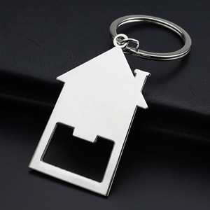Llavero Abridor de Botellas con Grabado Láser de Logotipo Personalizado, Diseño de Casa en Miniatura, Estilo de Dibujos Animados, Aleación de Zinc, Regalo Promocional al por Mayor - Product Image 3