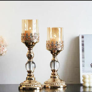 Candelabros de metal OEM para bodas, Navidad, Pascua y cumpleaños, diseño sin llama para marcas - Product Image 4