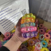 Jouet sensoriel anti-stress unisexe en TPR, design donut scintillant, pour soulager le stress, adapté aux 14 ans et plus, produit transfrontalier très vendu