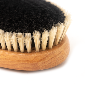 Brosse douce pour le corps en bois naturel avec poils de cheval, brosse pour le visage de cheval, logo personnalisé - Product Image 5