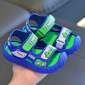 Nuevo verano niños PVC suave antideslizante punta abierta ajustable caminar playa ducha niños verano playa deportes sandalias - Product Image 2
