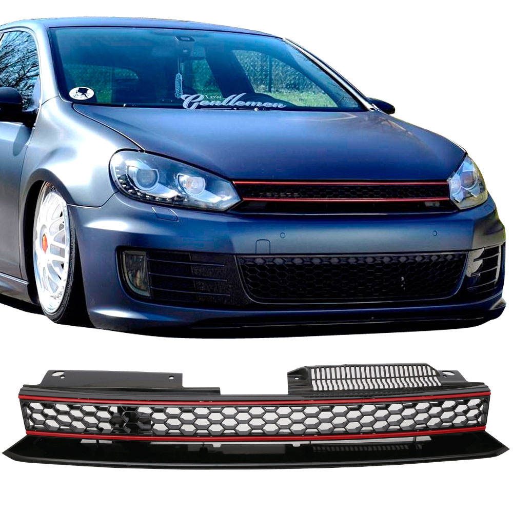 Black Car Grill Front Bumper Middle Grille for 2010-2014