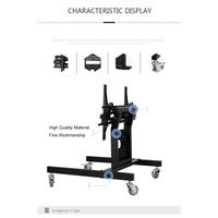 Soporte Móvil con Ruedas para TV de 32-65 Pulgadas, Pantalla de Plasma, Monitor LED LCD, Soporte de Baja Altura, Modelo D750