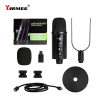 Nouveau produit USB YARMEE YR13 : Micro-casque filaire pour ordinateur, idéal pour le streaming en direct, l'enregistrement musical et les studios.