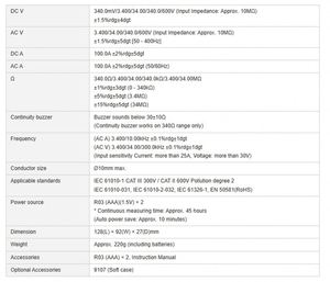 Kyoritsu KEW 2001A avec capteur à pince pour mesurer les courants alternatifs et les courants avec capteur à pince ouverte 100A - Product Image 5