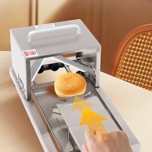 Cortador de Pan Manual de Acero Inoxidable de Primera Calidad, Fácil de Usar, Larga Vida Útil, Seguro y Confiable para Panes de Hamburguesa, Bagels y Pan - Product Image 2