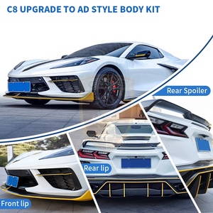 Kit carrosserie en fibre de carbone sèche pour <span class=keywords><strong>Chevrolet</strong></span> <span class=keywords><strong>Corvette</strong></span> <span class=keywords><strong>C8</strong></span> <span class=keywords><strong>2023</strong></span> : Lame avant, aileron latéral, diffuseur arrière et prises d'air de pare-chocs - Product Image 4