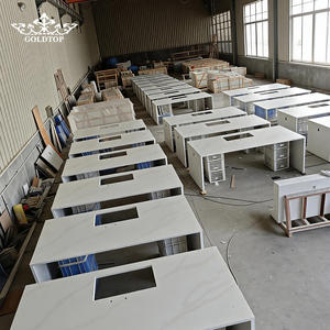 5059ขัดเงาหรูหรา Goltops calacatta Paris เคาน์เตอร์ควอทซ์และท็อปส์ซูโต๊ะพื้นผิวที่ทันสมัยพรีเมี่ยมสำหรับห้องครัวและห้องน้ำ - Product Image 2