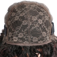 Perruques en cheveux humains coupe pixie avec frange Afro Rose bouclée Funmi Perruques sans colle avec frange Perruque courte bouclée rebondissante pour femmes