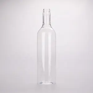 Garrafas plásticas para suco 750 ml Volume Grande Capacidade Transparente Plástico PET Garrafa Embalagem 1 Litro Garrafa De Refrigerantes