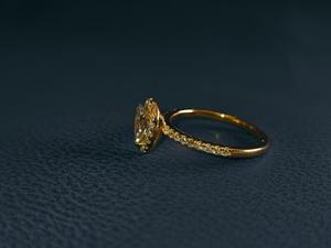 Bagues Classiques Personnalisées pour Femmes, Cadeau Tendance pour Anniversaire, Diamant Ouvert en Or 14k 18k avec Diamant de Laboratoire, Bijoux de Marque de Luxe - Product Image 5