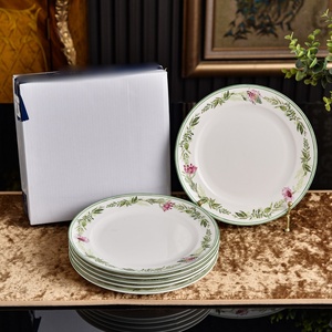 Juego de Vajilla con Plato de Arroz Pintado a Mano con Flores y Mariposas Estilo Pastoral, en Oferta - Product Image 4