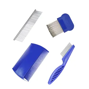 Pet Products Top-Seller Pet Floh Läuse Tränen Flecken entferner Kämme Feine Zahnpflege Entfernungs werkzeug 4 Pcs Pet Comb für Cat Dog