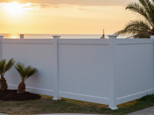 Bianco classico 6ft Privacy recinzione pannelli 6x8 vinile Pvc recinzione pannelli e Post giardino di plastica Pvc parete Privacy per esterni - Product Image 3