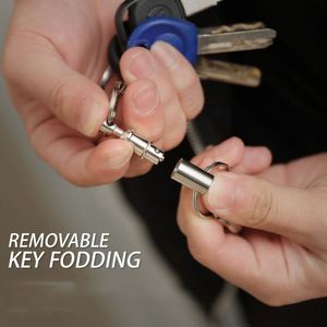 Double Ring <b>Keychain</b> Handy Quick Release Detachable Pull Apart <b>Keychain</b> - Product Image 2