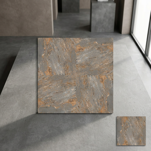 Baldosas de Porcelana Vitrificada Antideslizantes de 40x40cm con Acabado Digital - Baldosas de Piso Semi-Mate con Patrón Único para Baños de Centros Comerciales - Product Image 1