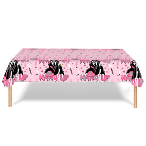 DAMAI 2024 New Design Halloween Pink Theme Horror Disposable Party Paper Plate for Kids HANG up Party Decoration Supplies - Product Image 6