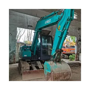 Zihui Nhật Bản Kobelco Sk75 Động Cơ Thủy Lực Bánh Xích Mini Máy Xúc Ban Đầu Sử Dụng Sâu Bướm Nhỏ Digger