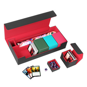 Boîte de rangement pour cartes à collectionner PQ Premium, boîte de rangement pour deck TCG, capacité de 550+ cartes protégées pour cartes Pokémon et cartes sportives - Product Image 2